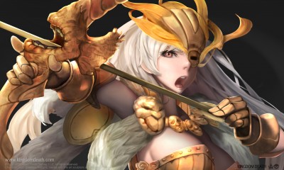 Pinup Gold Smoke Knight Armor